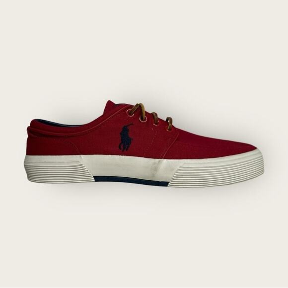 Polo Ralph Lauren | Faxon Low Boat Shoes | Burgundy Red | Men’s Size 7 - Picture 1 of 13